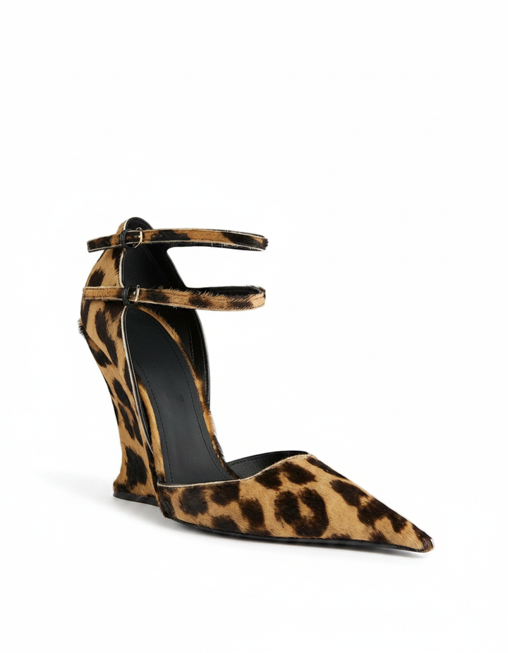 Amalia | Women's Leopard Print Wedge Pumps