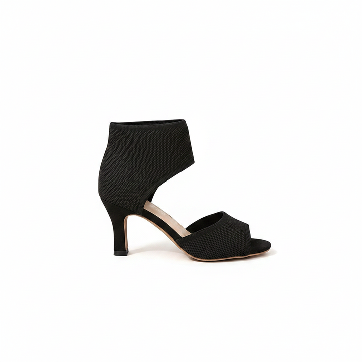 Camille | Women's Stretch Open Toe Heeled Pumps
