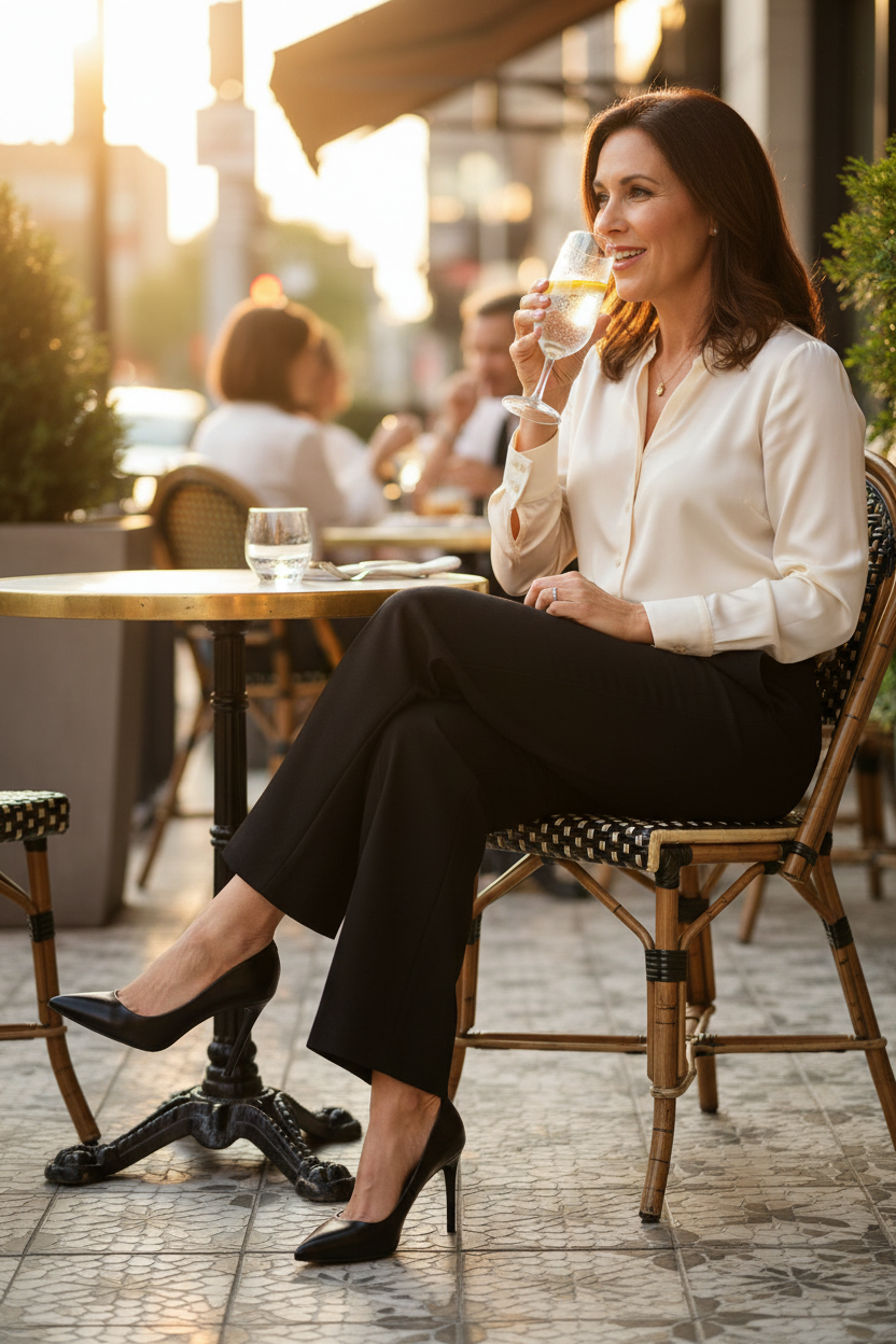 Carmen | Women's Pointed Toe Stiletto Pumps in Black
