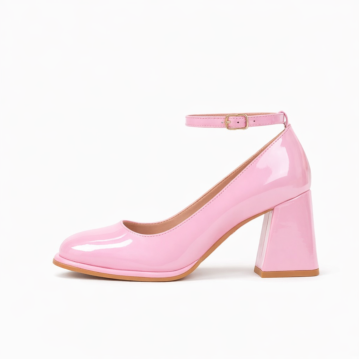 Celeste | Women's Patent Block Heel Sandals