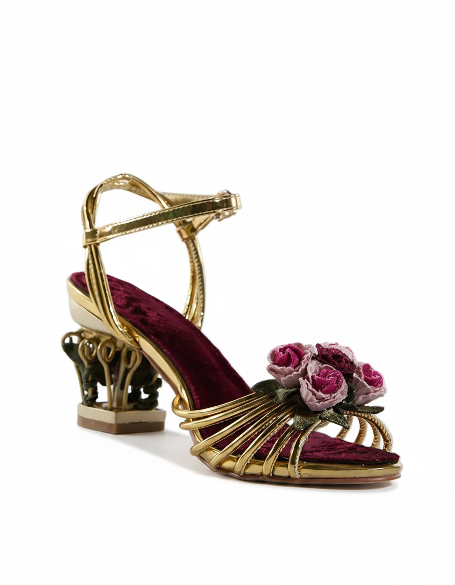 Ea | Women's Rose Cage Block Heels