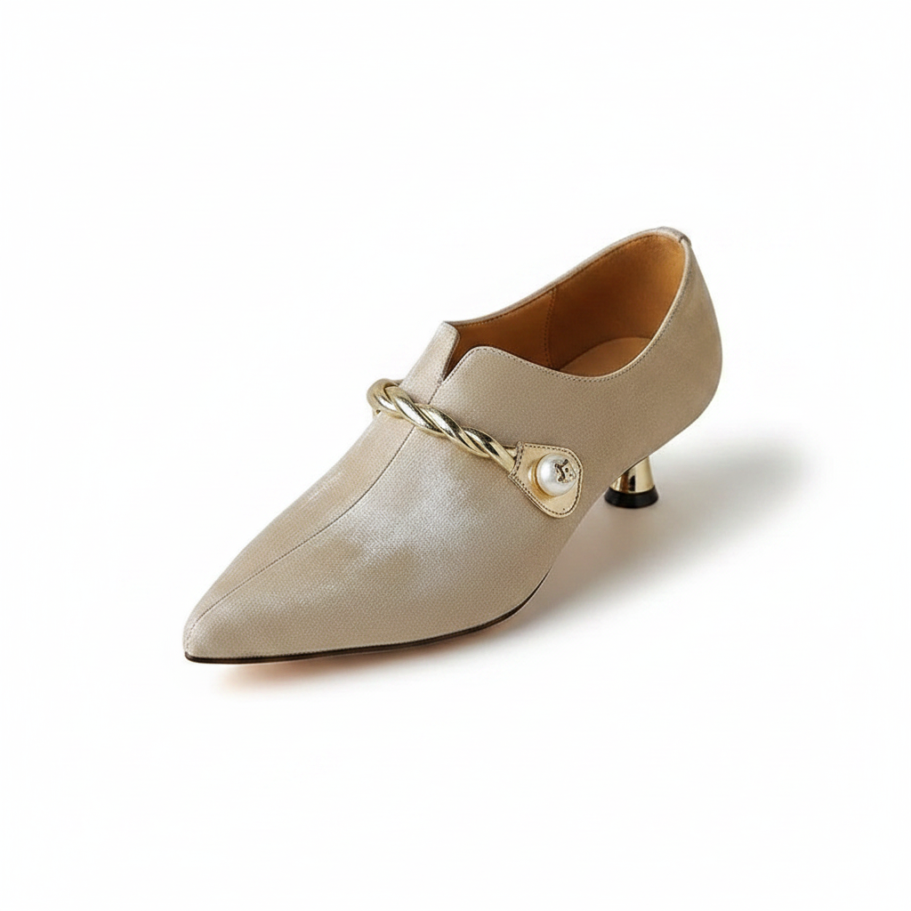 Ellen | Women's Pointed Toe Mid-Heel Slingback Pumps