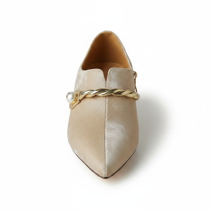 Ellen | Women's Pointed Toe Mid-Heel Slingback Pumps