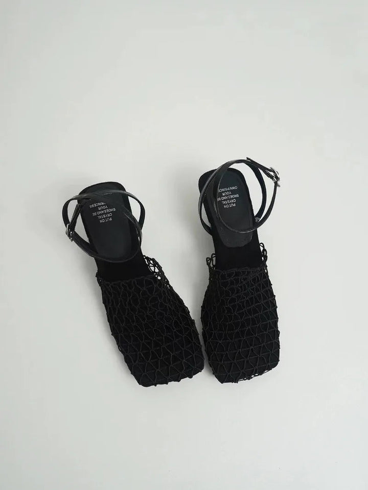 Fallon Mesh Weave Heels