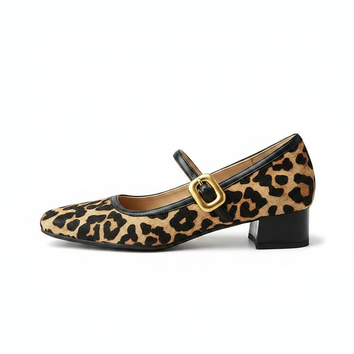 Felina | Women's Leopard Print Pointed Toe Mid-Heels