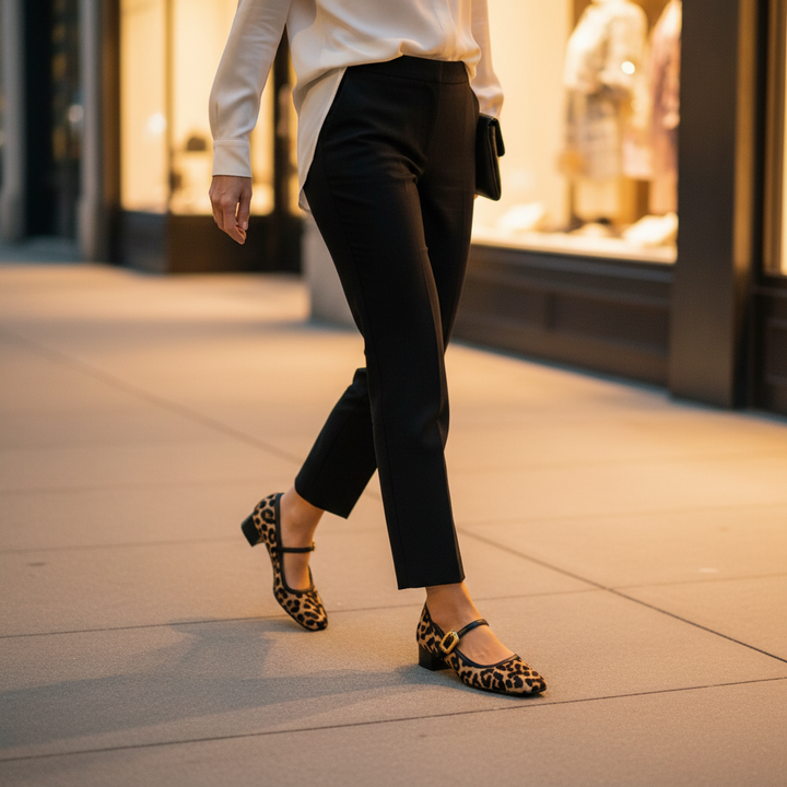 Felina | Women's Leopard Print Pointed Toe Mid-Heels