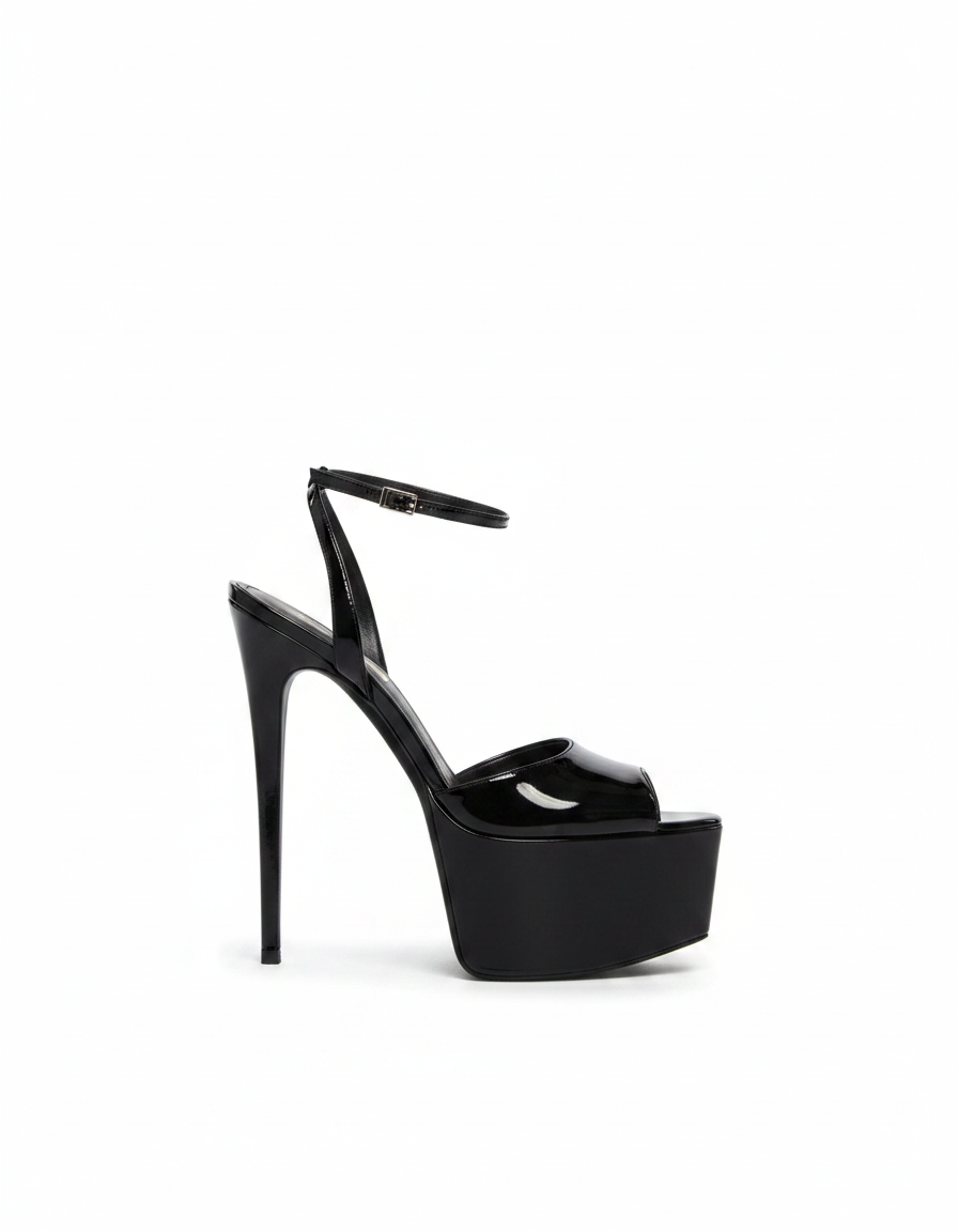 Freya | Women's Rhinestone Peep Toe Platform Sandals