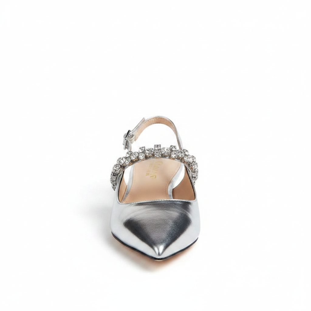 Isabelle | Women's Crystal Strap Slingback Pumps