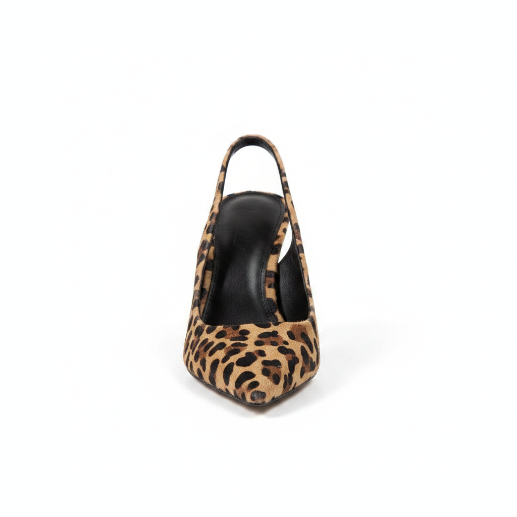 Isabriella | Women's Leopard Print Slingback Block Heels