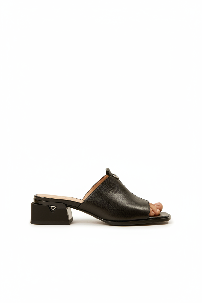 Klara | Women's Squared Toe Slingback Pumps in Black