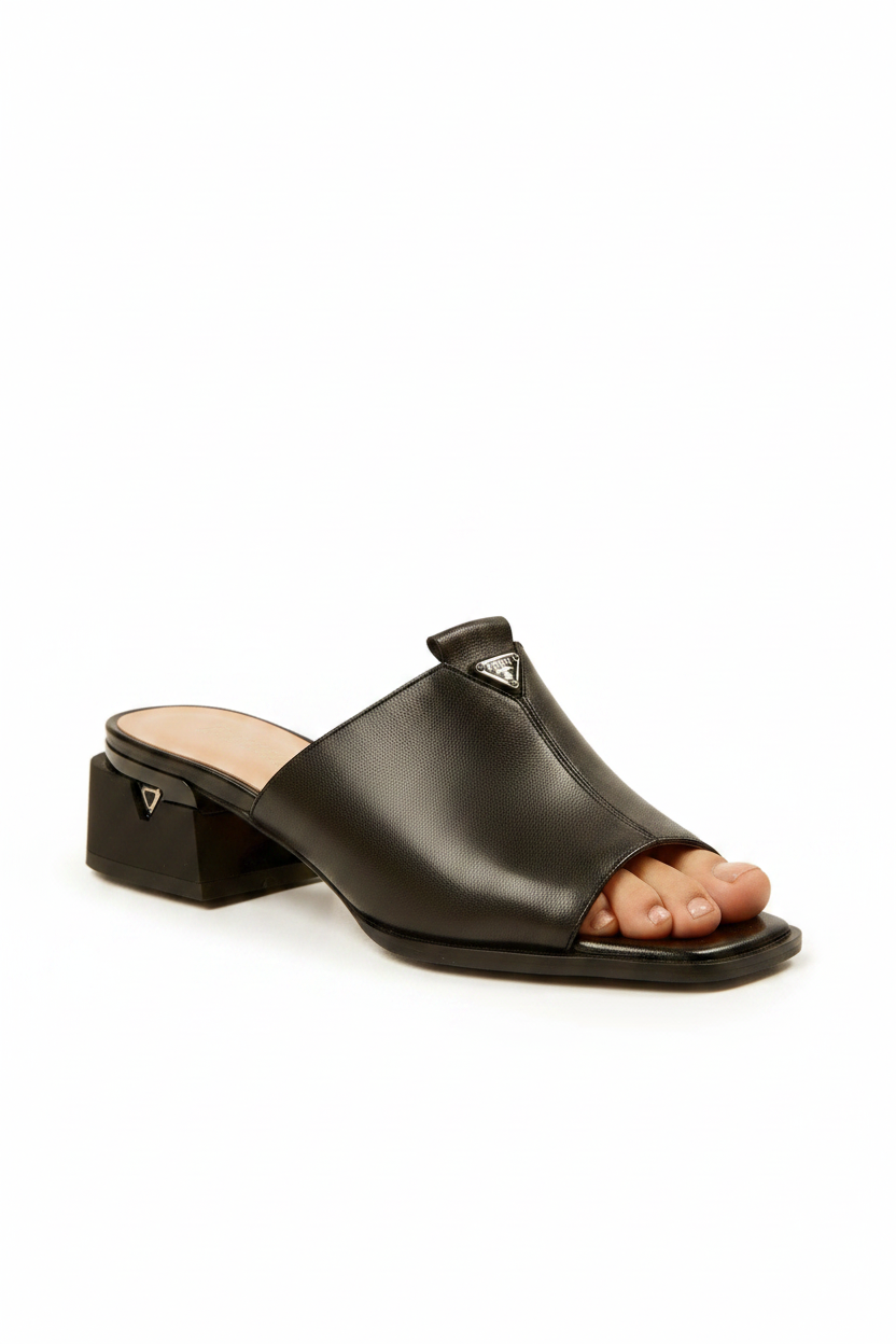 Klara | Women's Squared Toe Slingback Pumps in Black