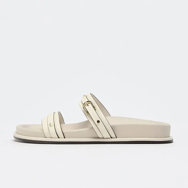 Maribel Twin Strap Flats