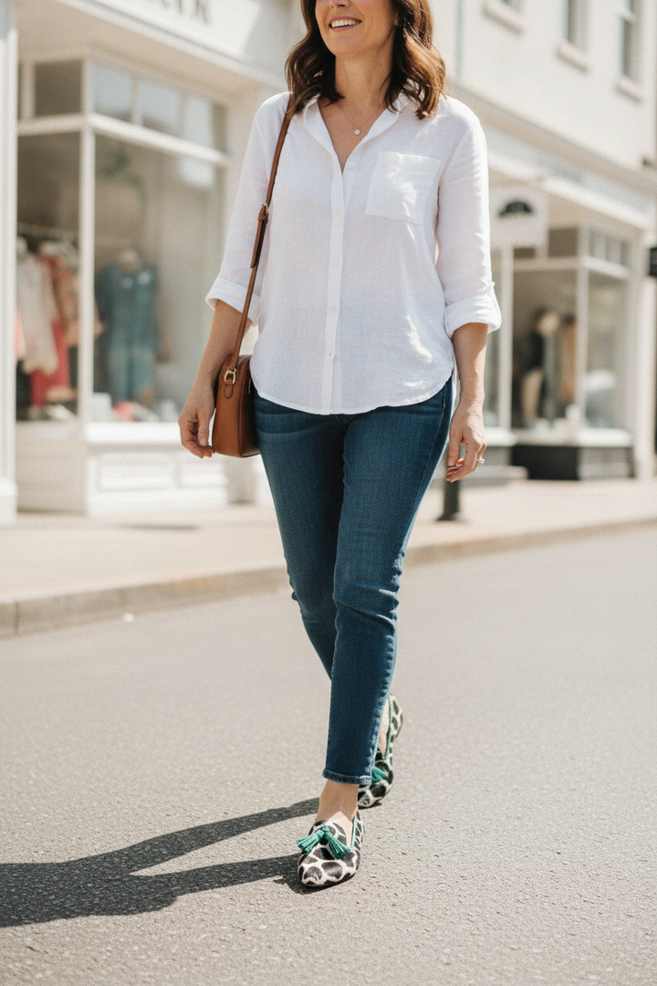 Marlowe | Women's Giraffe Print Fringe Loafers