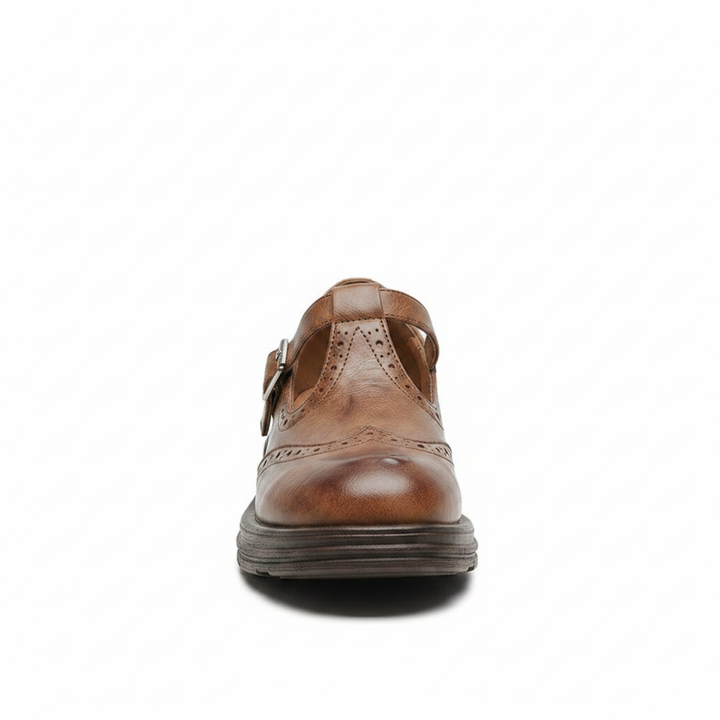 Mattea | Women's Round Toe Mary Jane Block Heels