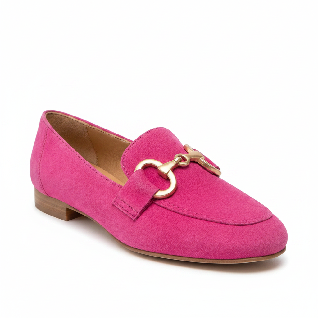 Nadine | Women's Square Toe Loafers with Gold Hardware