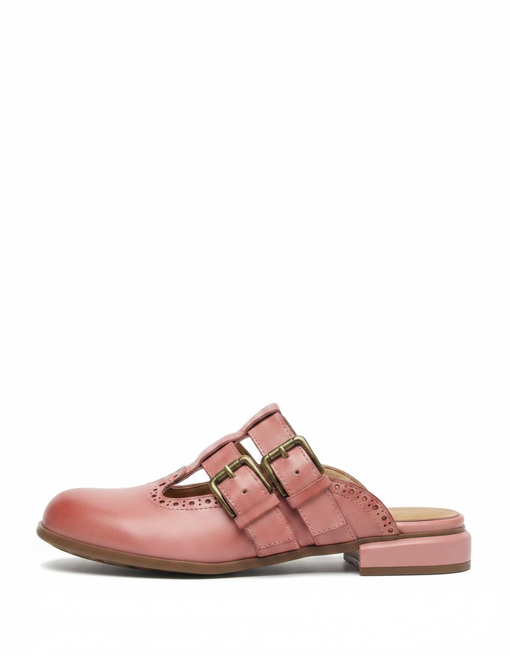 Rosalie | Women's Open Toe Block Heel Mules