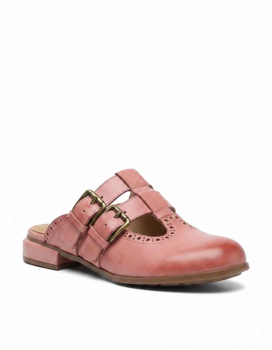 Rosalie | Women's Open Toe Block Heel Mules