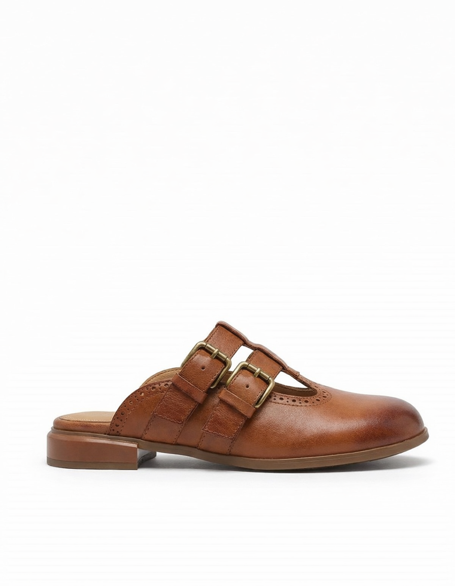 Rosalie | Women's Open Toe Block Heel Mules