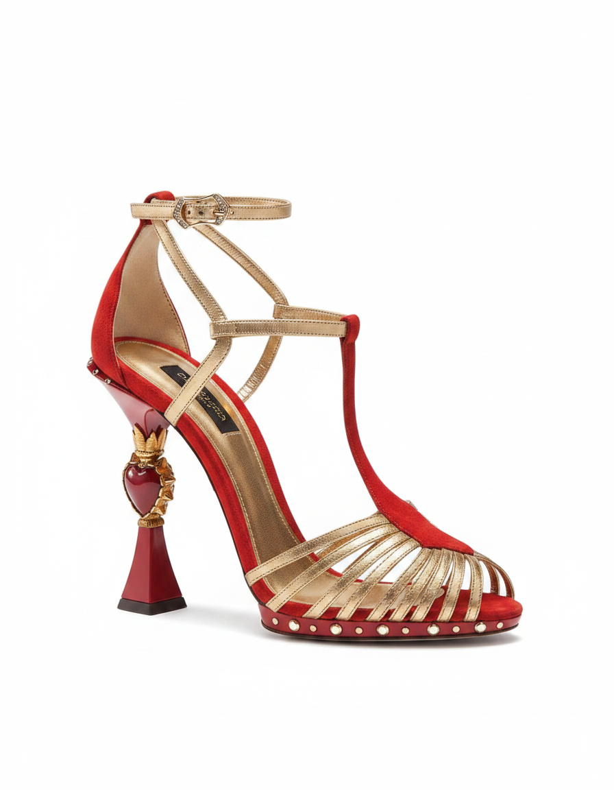 Ryan | Women's Vintage Cage Heart Sculptural Heels