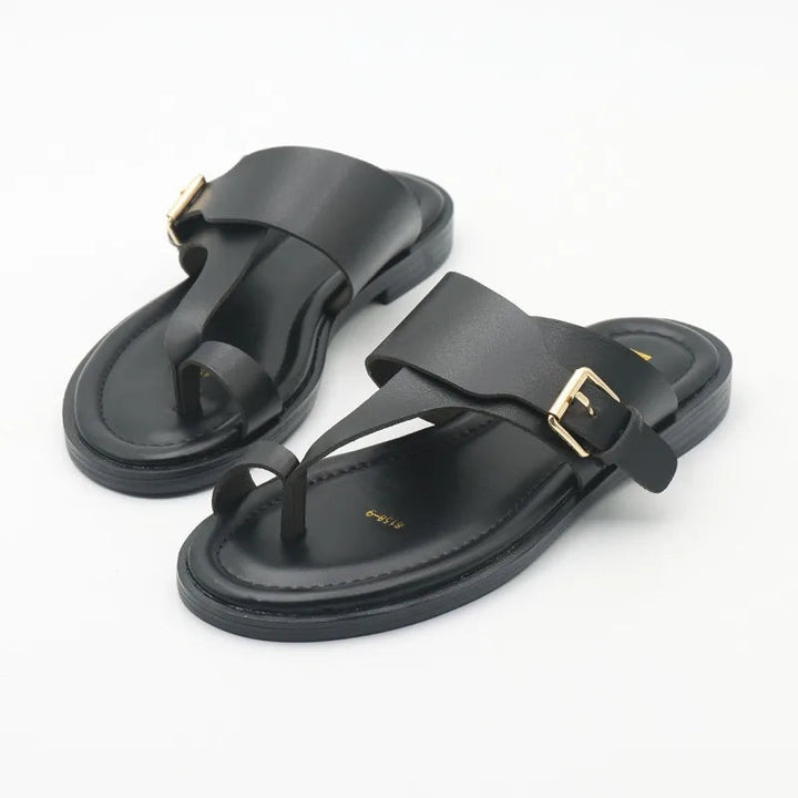 Valencia Leather Buckle Sandal
