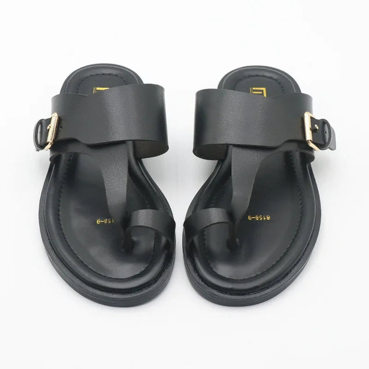 Valencia Leather Buckle Sandal