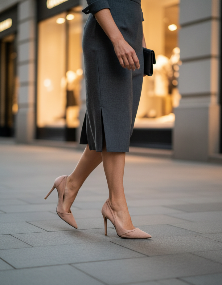 Varda | Women's PVC Panel Pumps in Black