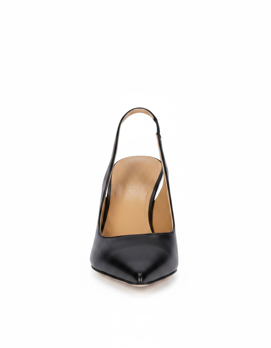 Venice | Women's Flower Heel Suede Pumps in Black