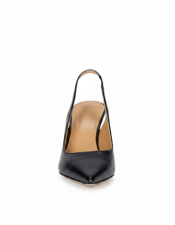 Venice | Women's Flower Heel Suede Pumps in Black