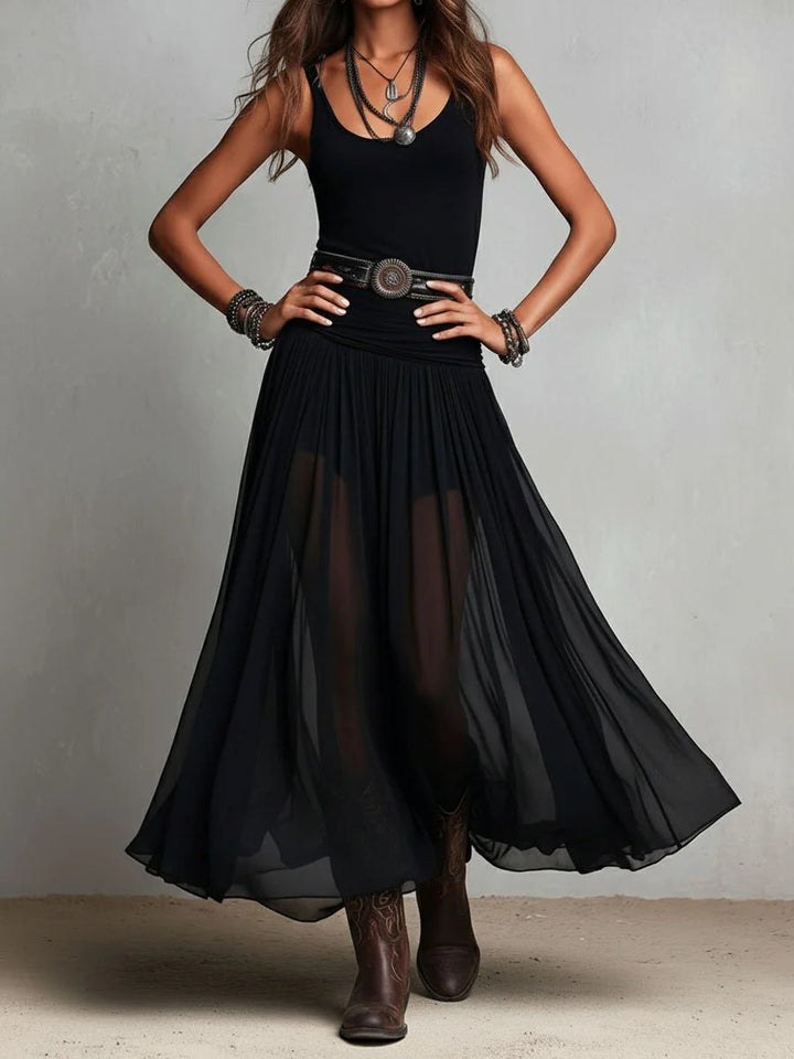 Grace | Women's Sleeveless Boho V-Neck Maxi Dress