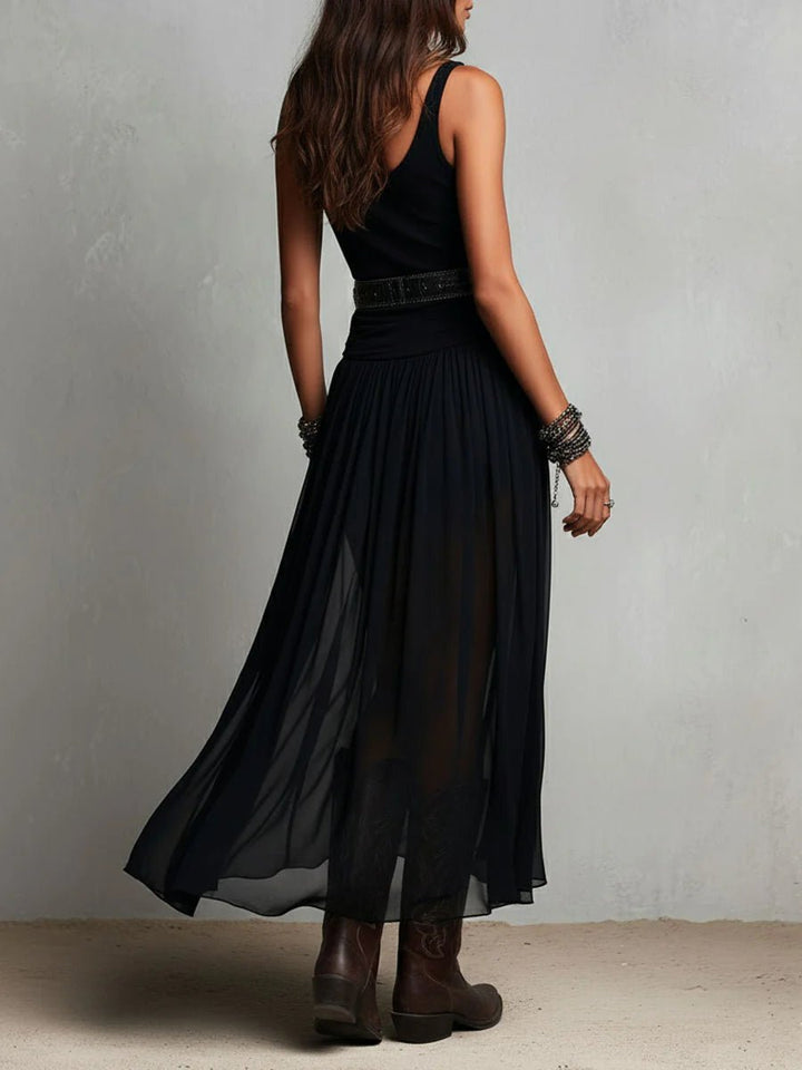 Grace | Women's Sleeveless Boho V-Neck Maxi Dress