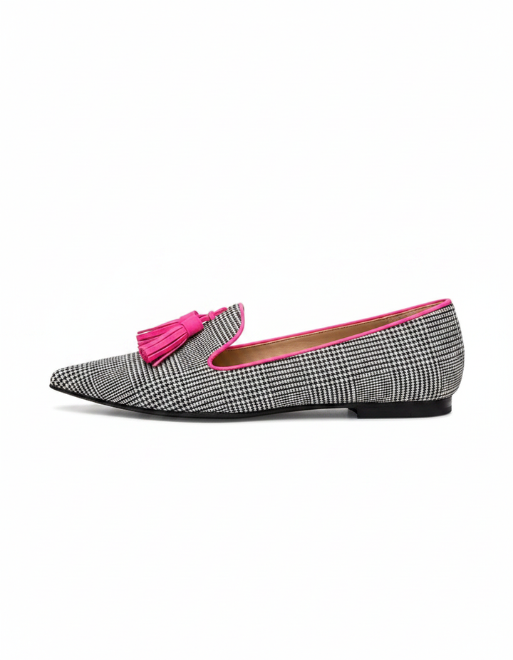 Zola | Women's Pointed Toe Neon Fringe Loafers
