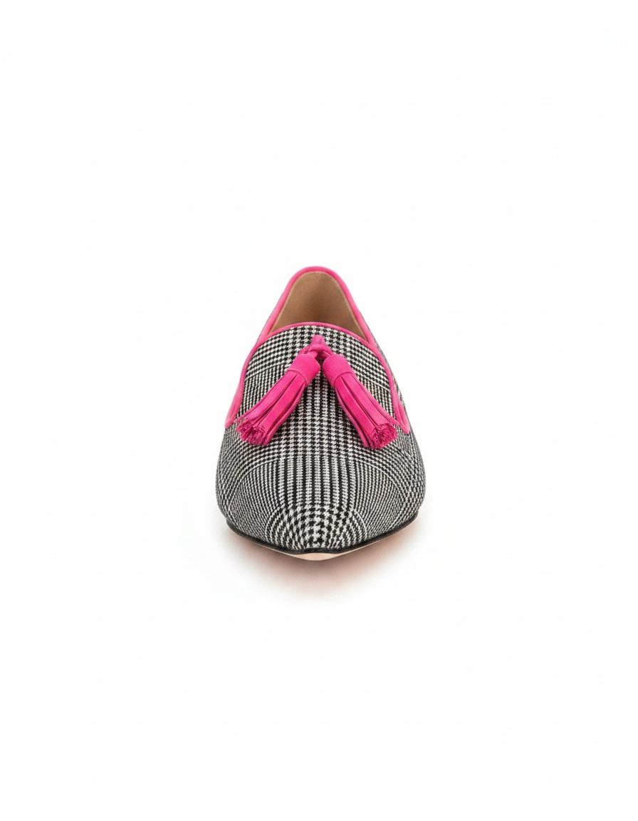Zola | Women's Pointed Toe Neon Fringe Loafers